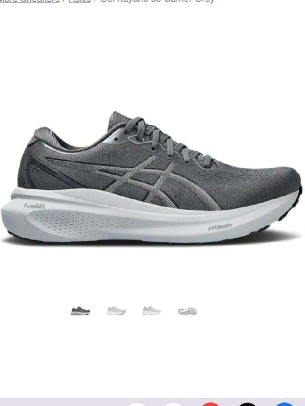 ASICS Gel Kayano 30 Carrier Grey Men's Shoes Size 12